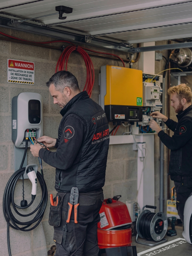 Installation borne de recharge par ADY ART